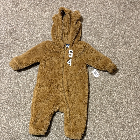 Old Navy Other - Old Navy Brown Fleece baby outerwear 6-12 months
